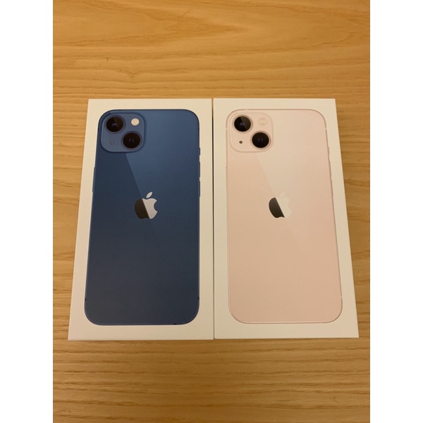 全新未拆 iphone 13 藍/粉紅 256G 贈送透明手機殼&amp;螢幕玻璃貼