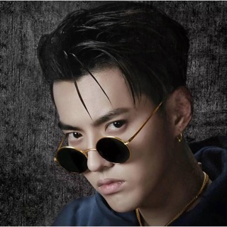 中國有嘻哈 金框圓墨鏡 hip hop 吳亦帆同款 Kris Wu GAI 中國有嘻哈 圓框墨鏡 太陽眼鏡 墨鏡