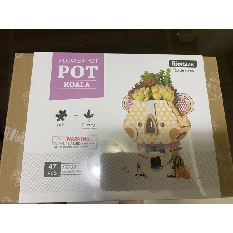 全新 Robotime 朵肉工作室木製手作波奇汪可拉熊 蝦皮購物