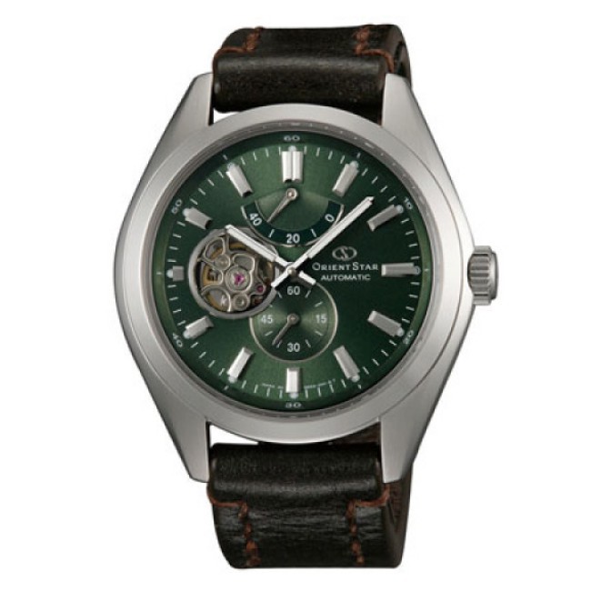 ORIENT STAR 東方之星 小鏤空機械錶 特殊皮帶款 深綠色 SDK02002F