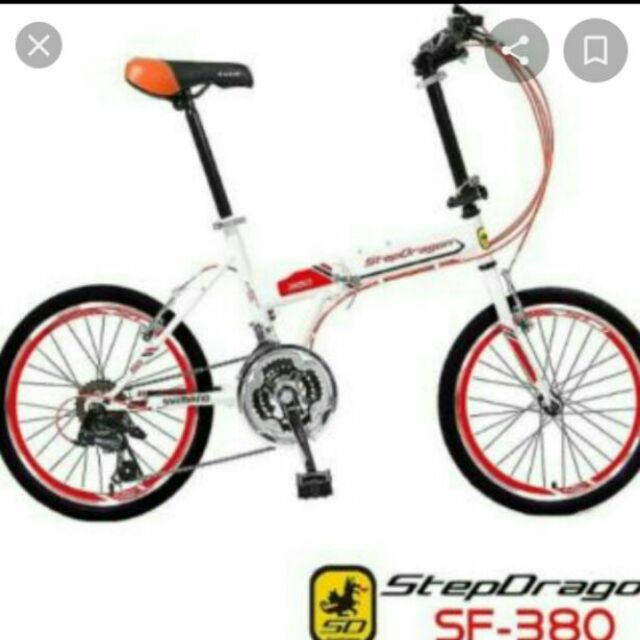 StepDragon  SF-380折疊腳踏車（白紅色）