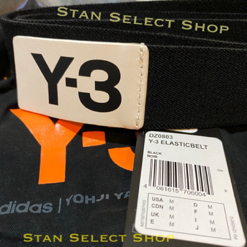 Y3皮帶Y-3腰帶logo款2019年春夏全新正品少量到貨現貨山本耀司adidas Yohji Yamamoto