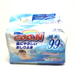 【GOO.N】 嬰兒護膚柔濕巾 日本大王 純水 寶寶 濕紙巾 手口用濕紙巾