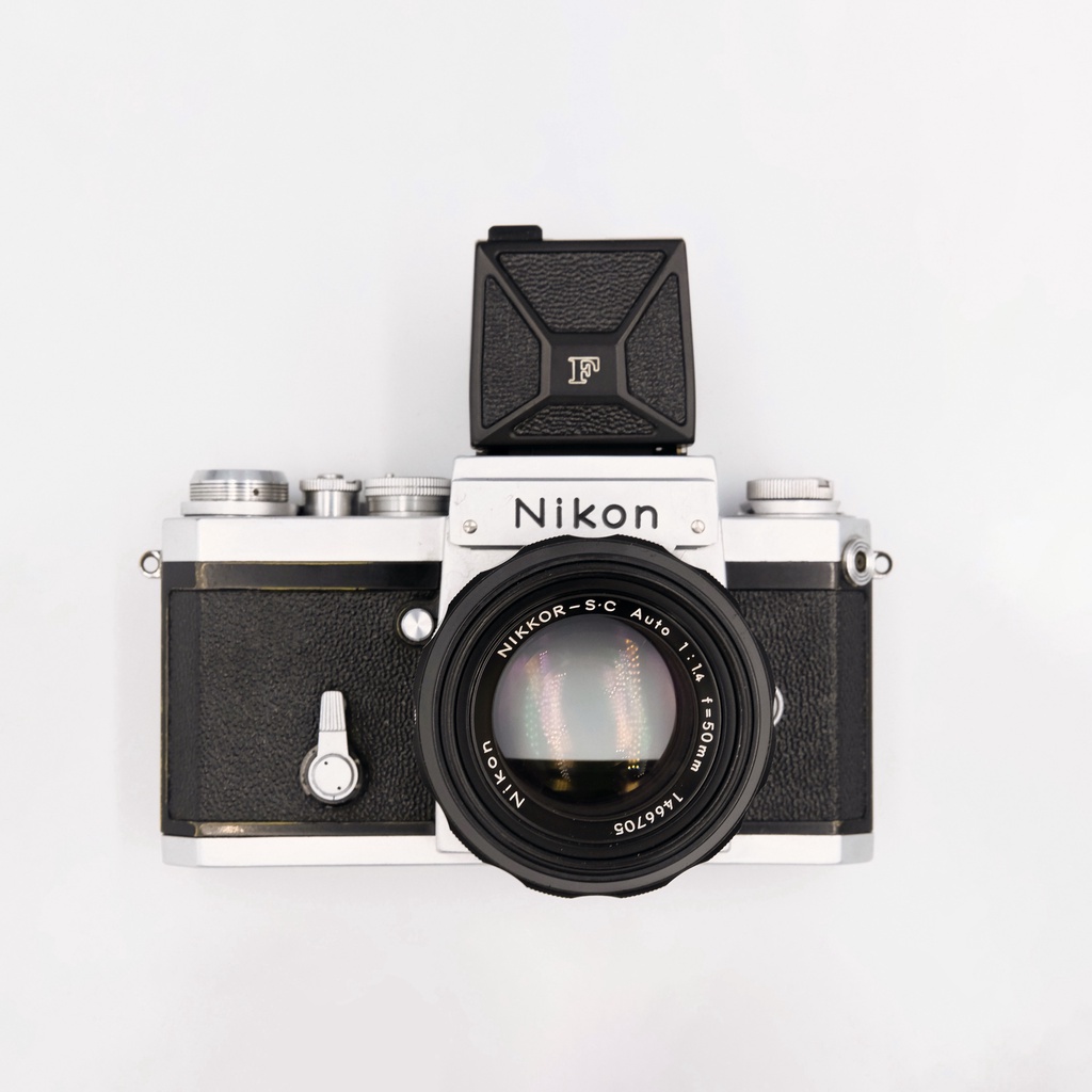 NIkon F 腰平取景器+Nikkor-s 50mm 1.4 大F  底片單眼