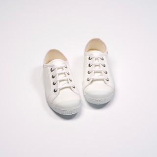 CIENTA 西班牙國民帆布鞋 74020 05 白色 020布料 童鞋 繫帶款
