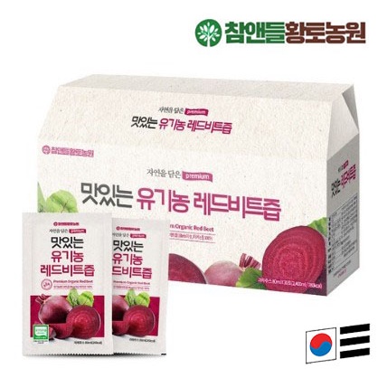 [HT農場] 韓國 레드비트즙 美味的有機紅甜菜汁 80ml x 30包