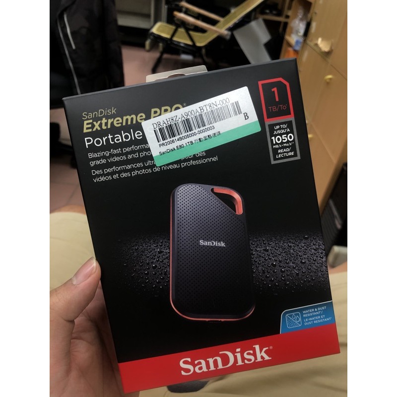 Sandisk E80 SSD行動硬碟 1TB