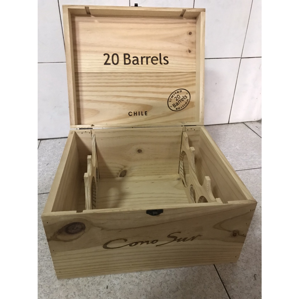 Cono Sur 紅酒木箱 紅酒木盒 6支裝木箱