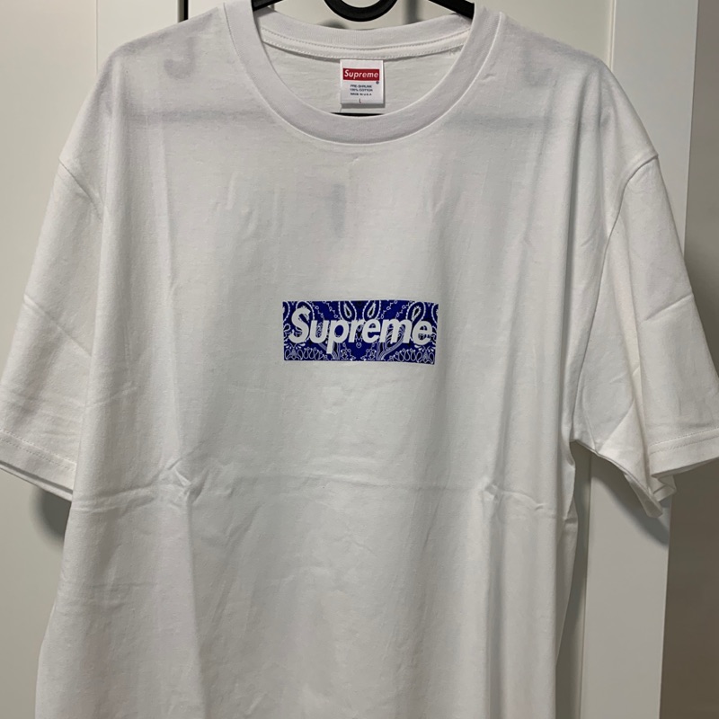 Supreme Box Logo Tee 變形蟲 腰果花 圖騰 短袖 短T T恤 素T 2020 Bandana