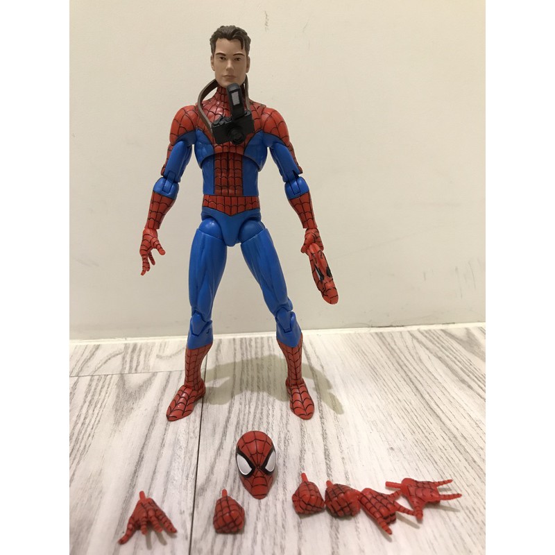 {克拉克玩具}Marvel select 限定 蜘蛛人 Spectacular Spiderman 可動 拆封展示品