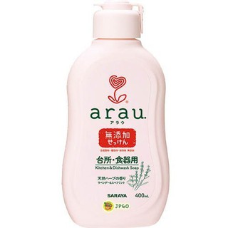【JPGO日本購 】日本進口 arau. 無新增 洗碗精~可洗嬰兒餐具奶瓶 400ml