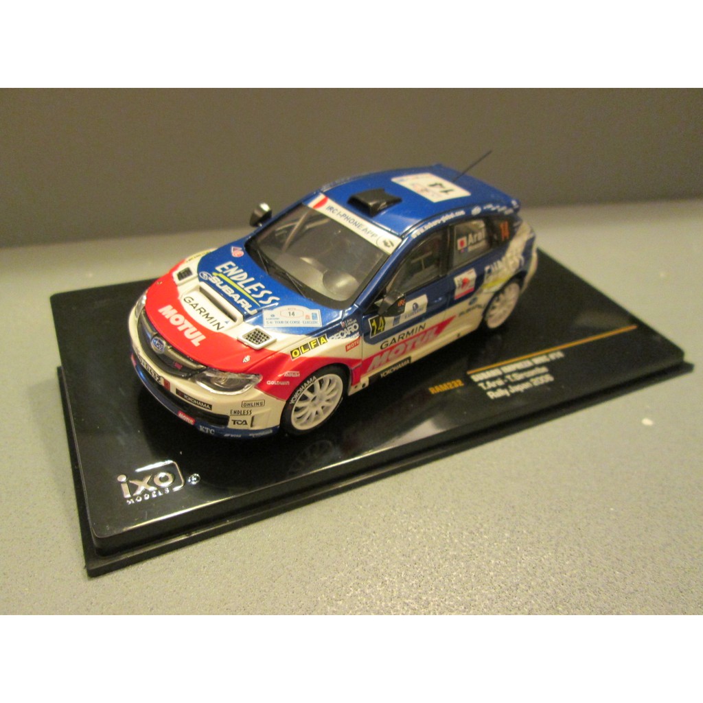 【車藏館】1:43 IXO Subaru Impreza WRC #14 - Rally Japan 2006