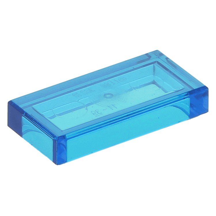 TB玩盒 樂高 LEGO 4113854 平滑磚 1x2 深藍 透明