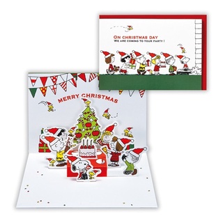 【莫莫日貨】hallmark 日本原裝進口 正版 Snoopy 史努比 立體 聖誕節 聖誕卡 聖誕卡片 94364