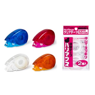 【HariMouse】單手自動切割膠帶臺組(內附含12mmx13M透明膠帶1卷+12mmx13M透明膠帶2卷) (現貨)