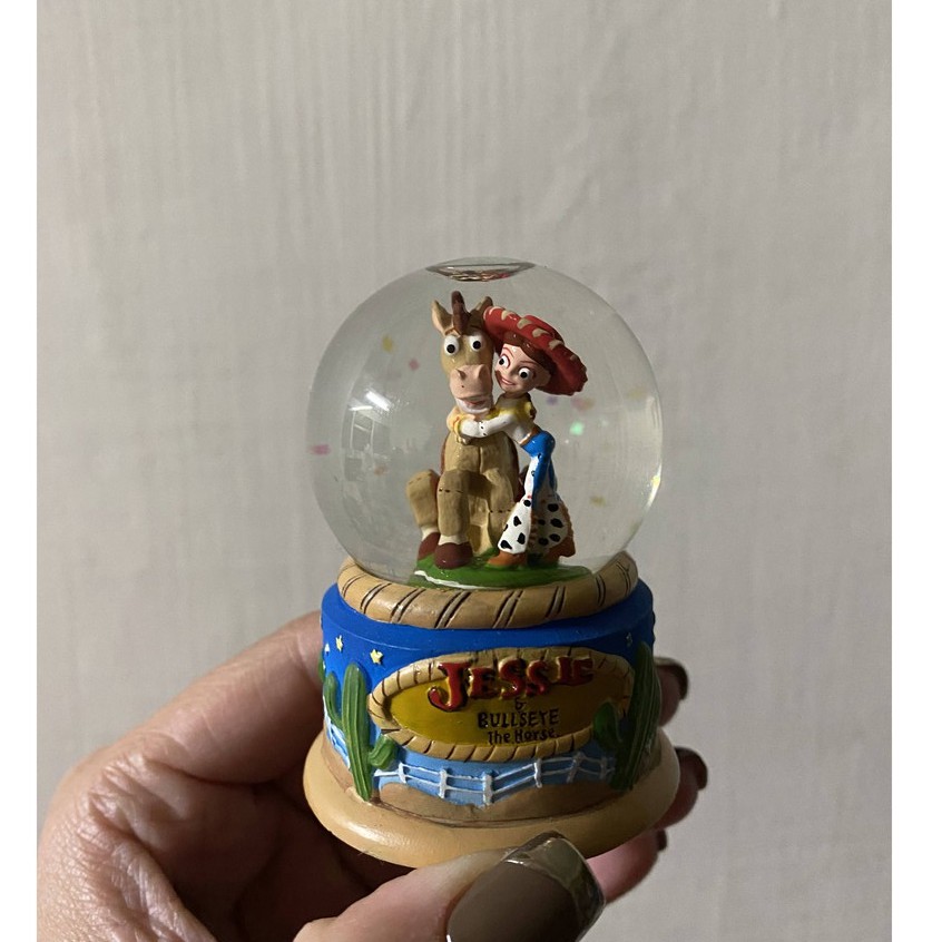 ❤ 早期 絕版 日本東京迪士尼 玩具總動員 玩總 紅心 潔西 造型水晶球