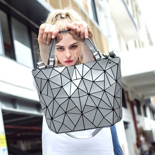 包包 新款 潮 法國 小眾 幾何 菱格 托特包 大容量 單肩 斜挎 女包 夏季 時尚包包 幾何圖案