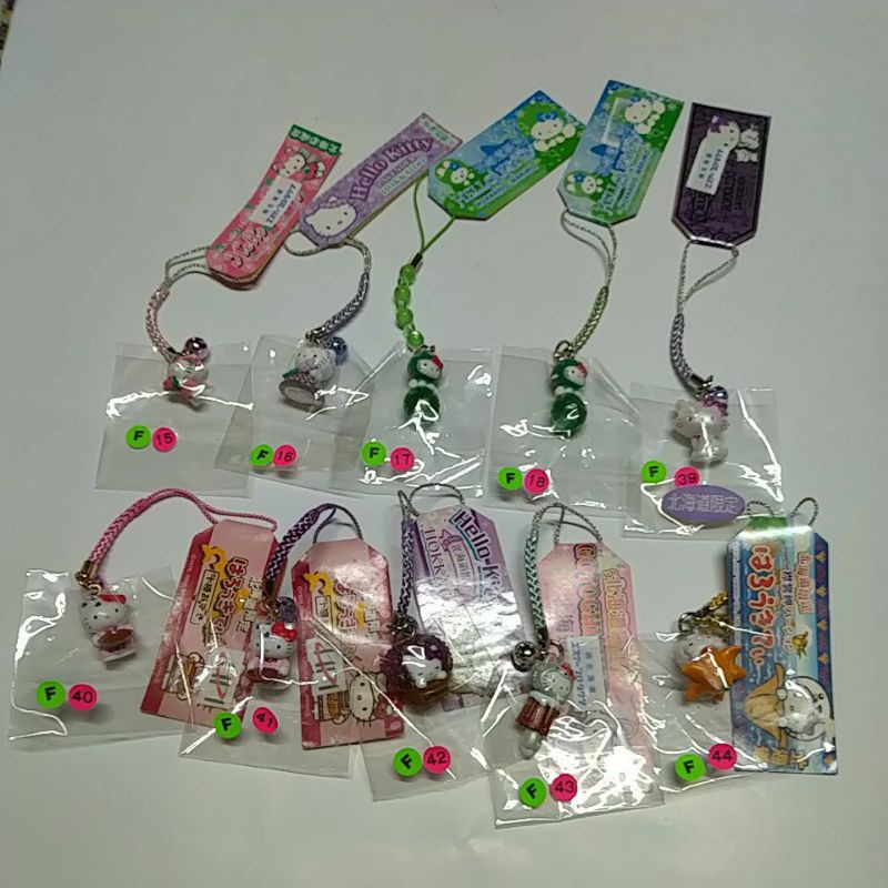 Hello Kitty日本北海道限定吊飾扣環（F粉15~18.39~44.16-1號）