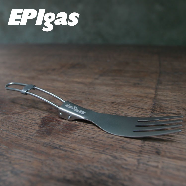 EPIgas 鈦摺疊匙叉 T-8404 / 16g / 純鈦 登山餐具 輕量餐具