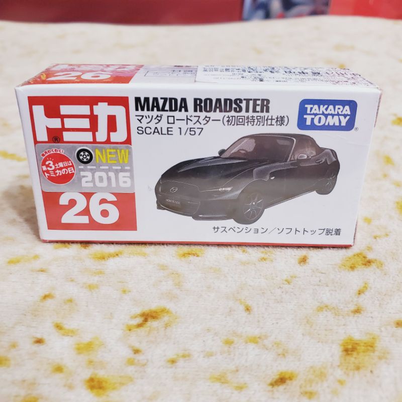 🎆絕版新車貼🎆Tomica 26 初回 Mazda Roadster 多美 現貨