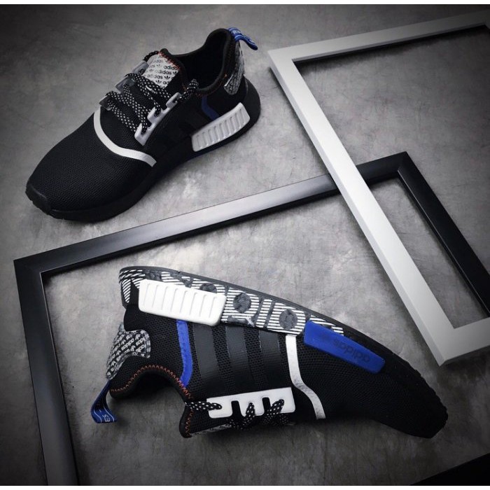 K代購聯盟Adidas NMD R1 Footlocker 限定黑藍FV5215 | 蝦皮購物