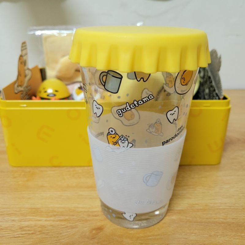 【三麗鷗】蛋黃哥造型玻璃杯