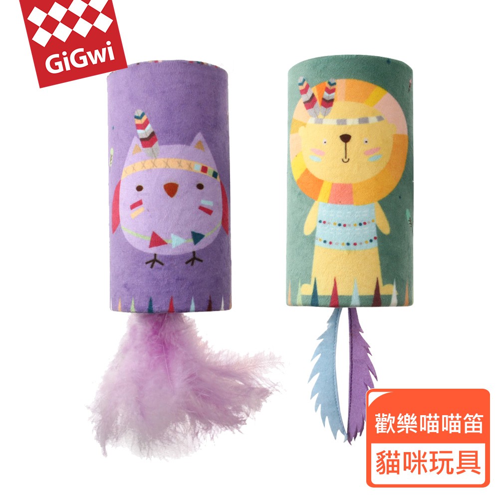 【GiGwi】 歡樂喵喵笛 貓咪玩具 瑕疵品 森林動物系列｜貓玩具