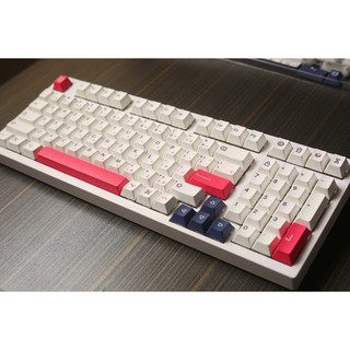 MAC 藍粉 日文 簡約風格 PBT 熱昇華 鍵帽 Keychron K2 K4 K6 K8 機械鍵盤 適用