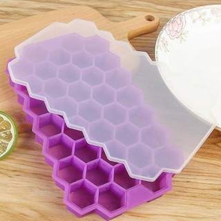 矽膠蜂巢冰塊盒 製冰盒 冰箱 冰格 夏天 飲料冰塊 果凍 巧克力