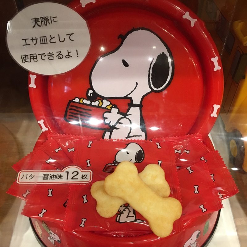 日本代購 大阪環球影城SNOOPY/KITTY造型餅乾盒 預購