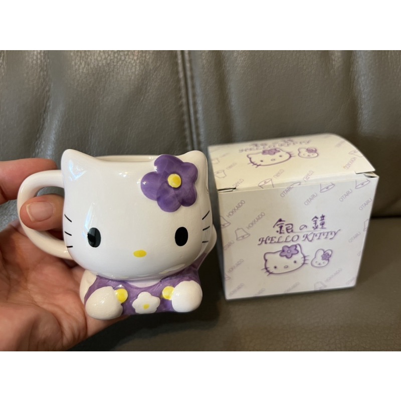 銀の鐘 ~ 日本北海道 小樽限定 全新凱蒂貓 迷妳馬克杯 咖啡杯 杯子 Hello Kitty 杯