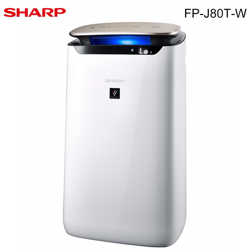 SHARP 夏普 FP-J80T-W 19坪 自動除菌離子空氣清淨機 廠商直送