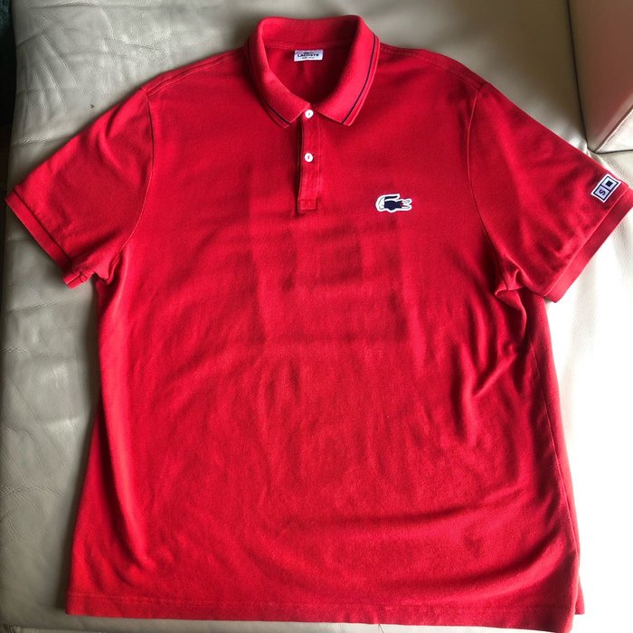 保證正品 Lacoste 紅色 短袖POLO衫 size 8 適合 XXL.或 XXXL