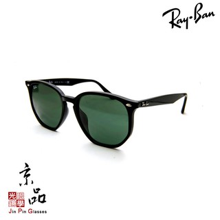 【RAYBAN】RB 4306F 601/71 黑框 墨綠片 亞版 雷朋太陽眼鏡 台灣公司貨 JPG京品眼鏡 4306