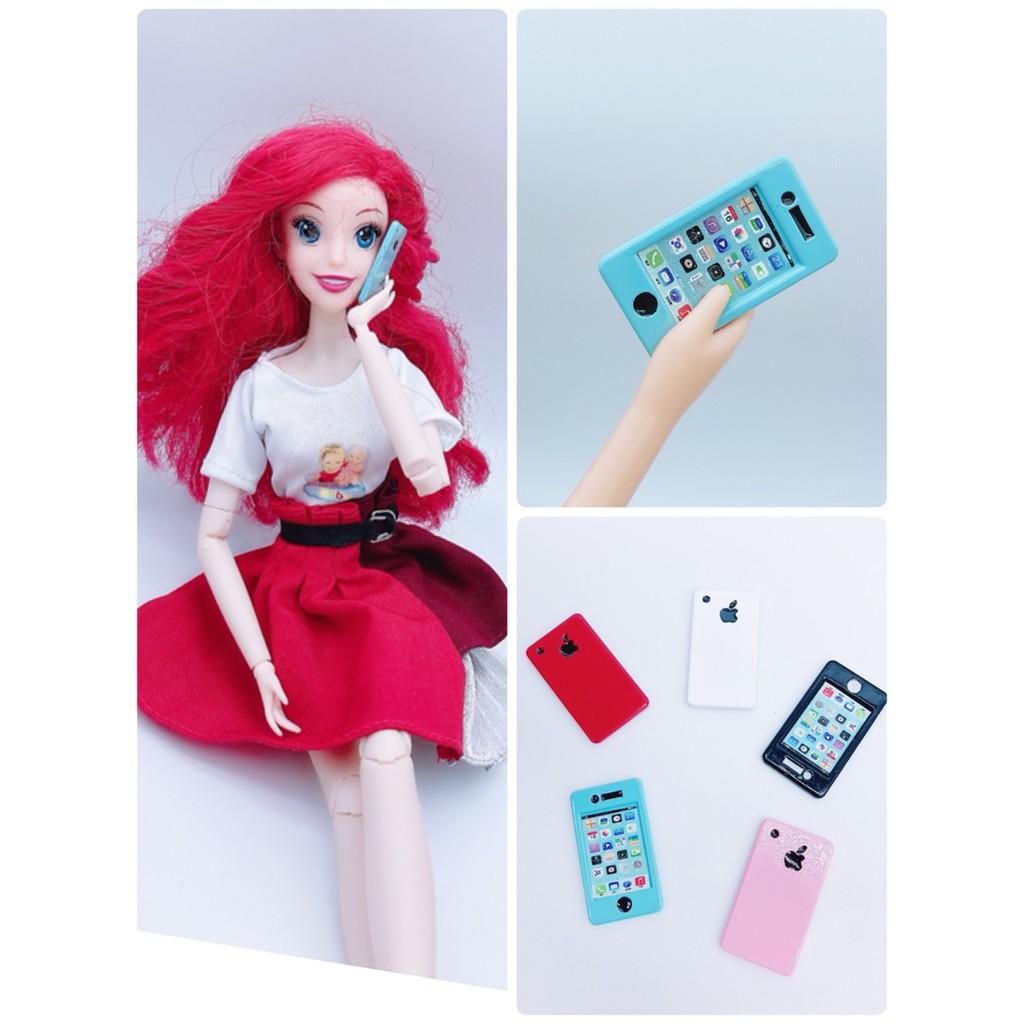 芭比 小布 莉卡配件 手機 迷你模型 袖珍 蘋果 模型 食玩 家家酒 licca blythe