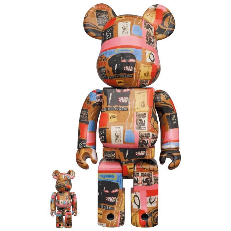 BE@RBRICK AndyWarhol x BASQUIAT 安迪沃荷 x 巴斯奇亞 #2  400% + 100%