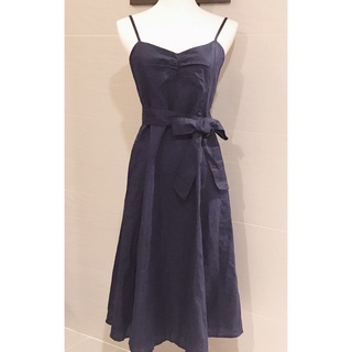 女裝品牌GAP 全新深藍蝴蝶美結氣質洋裝（M、小L可)