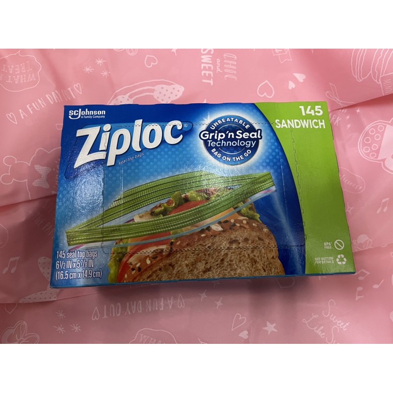 好市多ZIPLOC夾鏈冷凍保鮮袋/可封式三明治保鮮袋/冷藏袋/舒肥袋/收納袋