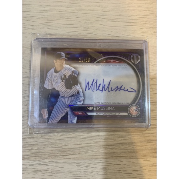 Topps MLB 洋基傳奇投手 Mike Mussina  tribute簽名卡 限量22/50 球員卡