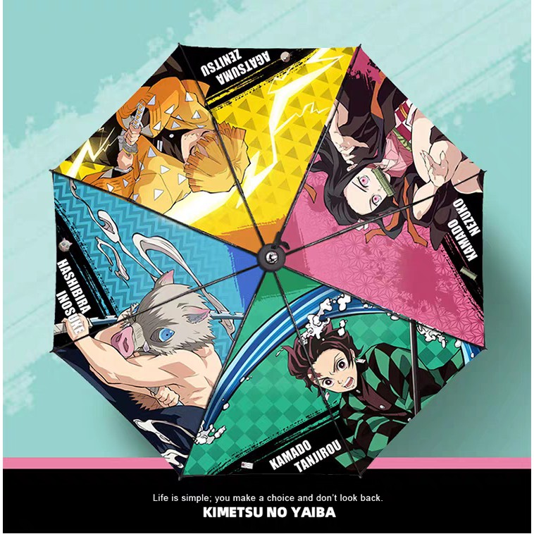 現貨下殺 24小時出貨鬼滅之刃晴雨傘日本動漫周邊遮太陽傘防曬防紫外線炭治郎禰豆子善逸 蝦皮購物