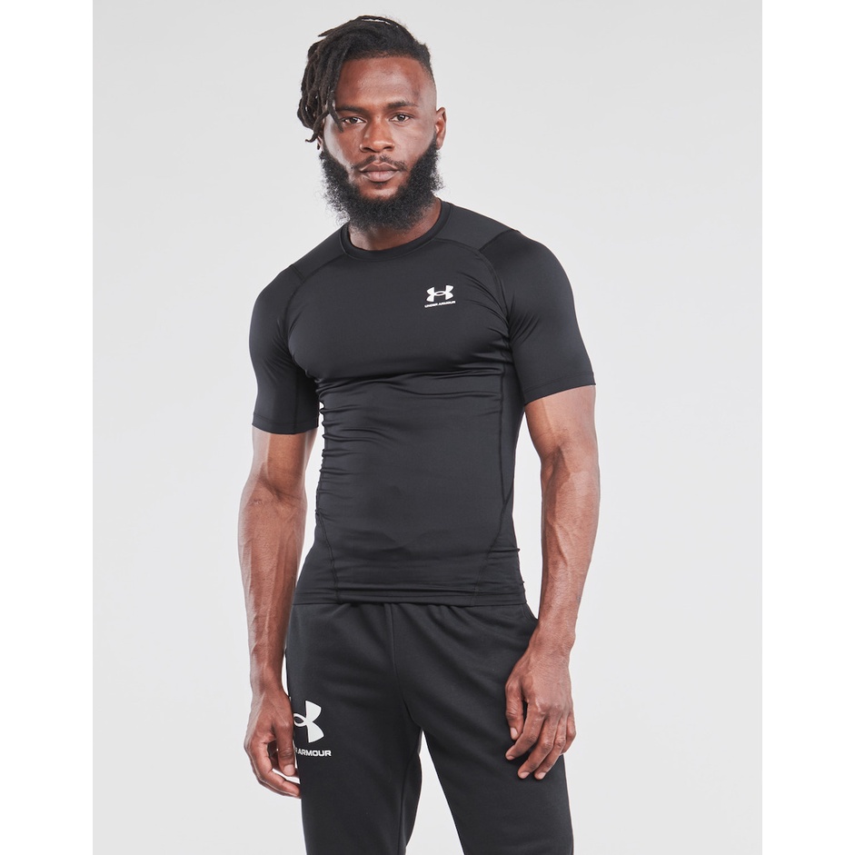 全新UNDER ARMOUR UA HG Armour短袖緊身吸濕排汗黑色男生1361518-001特價