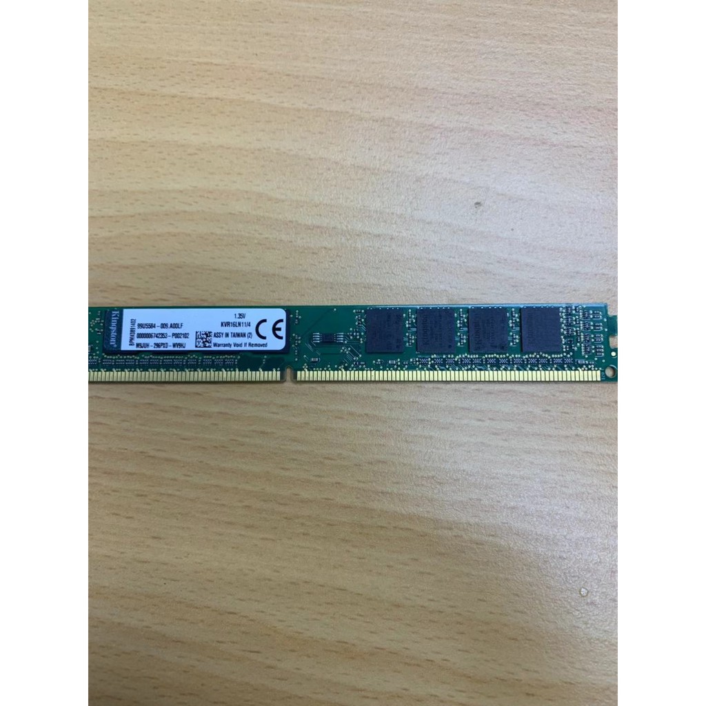 金士頓 DDR3 1600 4G x 2 單面窄版