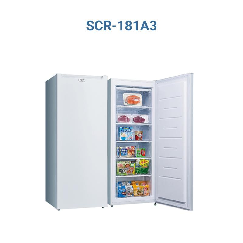 台灣三洋 181公升 有霜直立式冷凍櫃 SCR-181AE