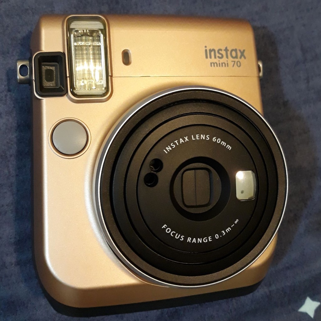 FUJIFILM instax mini 70 金色 拍立得 / 2018一月購買（付保卡、贈品）