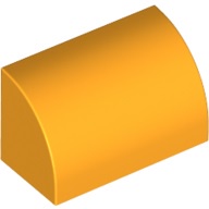 磚家 LEGO 樂高 亮橘色 Slope Curved 1x2x1 平滑磚 曲面磚 弧形曲面磚 37352