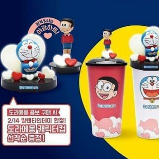 【特價出清】韓國CGV x 哆啦A夢 限量聯名公仔杯套組【無附吸管】