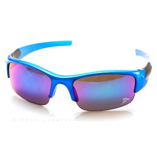 視鼎Z-POLS 烤漆質感藍 防爆安全電鍍七彩鏡片 舒適框體設計運動太陽眼鏡！盒裝全配！