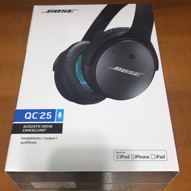 公司現貨 BOSE QuietComfort 25 QC25 抗噪耳罩式耳機 iPod/iPhone/iPad 專用線控