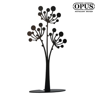 桌面質感收納迎新年 OPUS 歐式鐵藝 蒲公英飾品架 (經典黑) 首飾座 戒指項鍊架 金屬收納擺飾 PI-fl04B