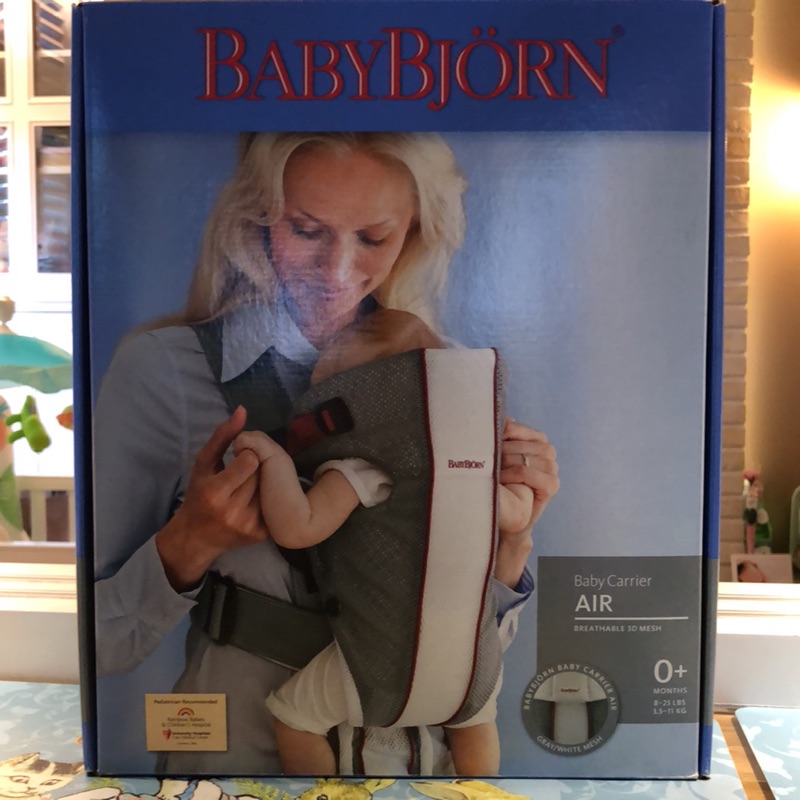 全新未使用 瑞典Baby Bjorn Carrier AIR 透氣型 背帶/揹巾